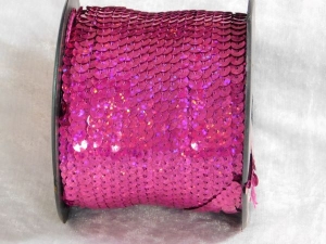 Slung Sequin String 6mm Laser Fuchsia x 1m